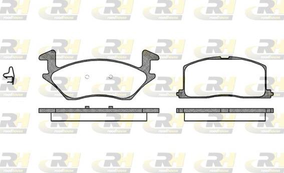 Roadhouse 2332.02 - Brake Pad Set, disc brake www.autospares.lv