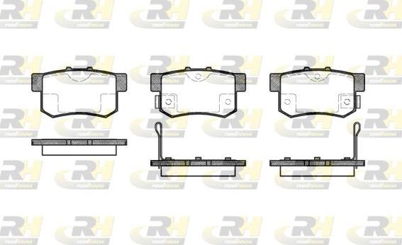 Roadhouse 2325.02 - Brake Pad Set, disc brake www.autospares.lv