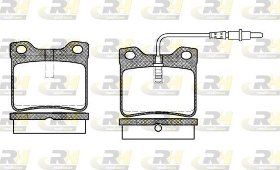 Roadhouse 2321.02 - Bremžu uzliku kompl., Disku bremzes www.autospares.lv