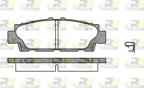 Roadhouse 2376.00 - Brake Pad Set, disc brake www.autospares.lv