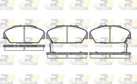 Roadhouse 2371.02 - Тормозные колодки, дисковые, комплект www.autospares.lv