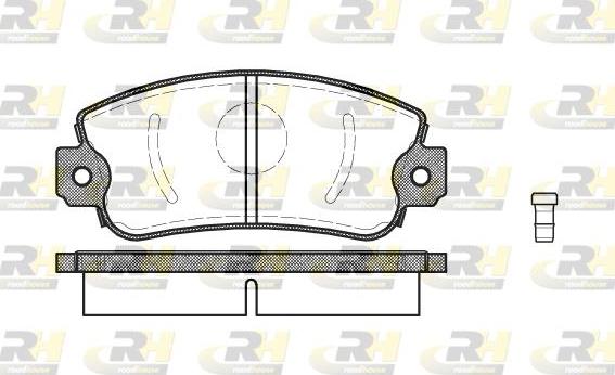 Roadhouse 2372.02 - Тормозные колодки, дисковые, комплект www.autospares.lv