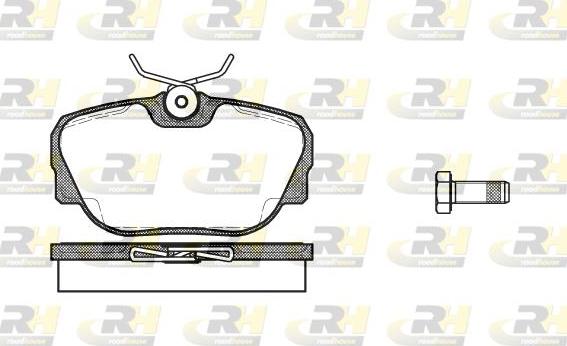 Roadhouse 2296.00 - Brake Pad Set, disc brake www.autospares.lv