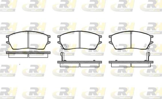 Roadhouse 2243.02 - Тормозные колодки, дисковые, комплект www.autospares.lv