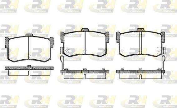 Roadhouse 2242.02 - Bremžu uzliku kompl., Disku bremzes www.autospares.lv