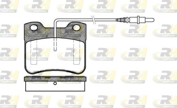 Roadhouse 2247.24 - Bremžu uzliku kompl., Disku bremzes www.autospares.lv