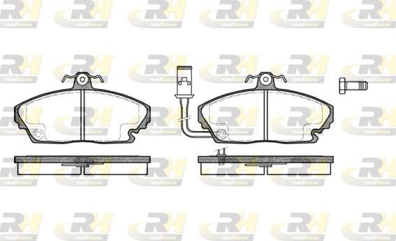 Roadhouse 2250.01 - Bremžu uzliku kompl., Disku bremzes autospares.lv