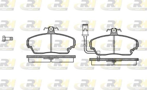 Roadhouse 2252.01 - Brake Pad Set, disc brake www.autospares.lv