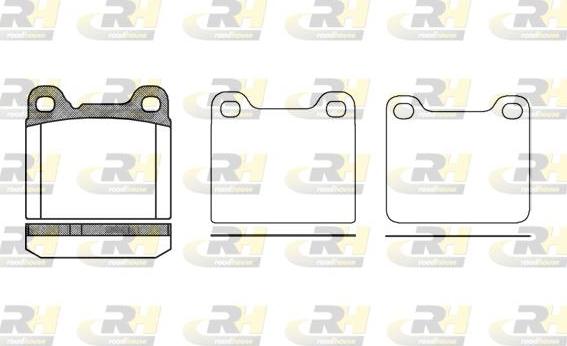 Roadhouse 2257.20 - Brake Pad Set, disc brake www.autospares.lv