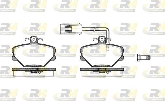 Roadhouse 2264.42 - Brake Pad Set, disc brake www.autospares.lv