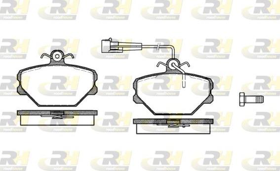 Roadhouse 2264.02 - Тормозные колодки, дисковые, комплект www.autospares.lv