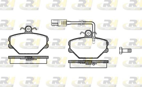 Roadhouse 2264.12 - Brake Pad Set, disc brake www.autospares.lv