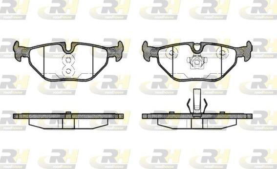 Roadhouse 2265.40 - Тормозные колодки, дисковые, комплект www.autospares.lv