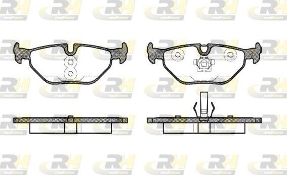 Roadhouse 2265.41 - Тормозные колодки, дисковые, комплект www.autospares.lv