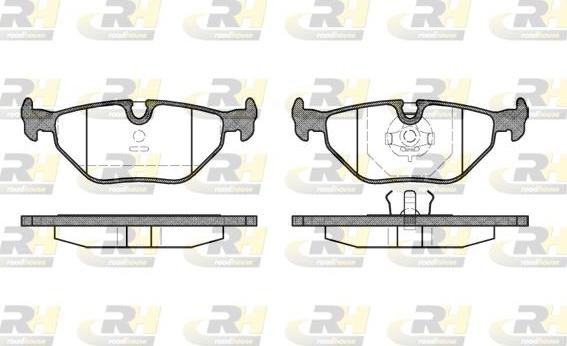 Roadhouse 2265.00 - Brake Pad Set, disc brake www.autospares.lv