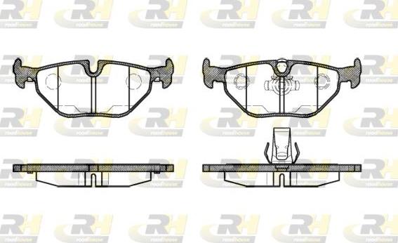 Roadhouse 2265.15 - Brake Pad Set, disc brake www.autospares.lv