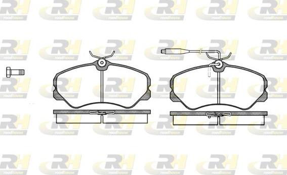 Roadhouse 2261.02 - Bremžu uzliku kompl., Disku bremzes www.autospares.lv