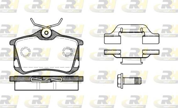 Roadhouse 2263.50 - Brake Pad Set, disc brake www.autospares.lv