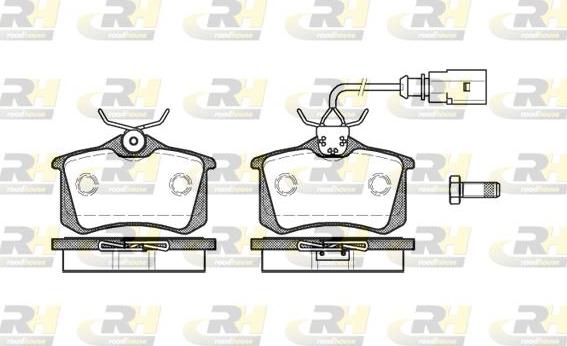 Roadhouse 2263.51 - Тормозные колодки, дисковые, комплект www.autospares.lv