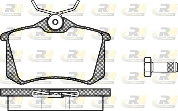 Roadhouse 2263.00 - Тормозные колодки, дисковые, комплект www.autospares.lv