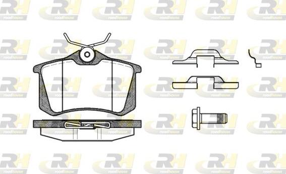 Roadhouse 2263.16 - Тормозные колодки, дисковые, комплект www.autospares.lv