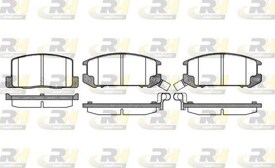 Roadhouse 2201.12 - Brake Pad Set, disc brake www.autospares.lv