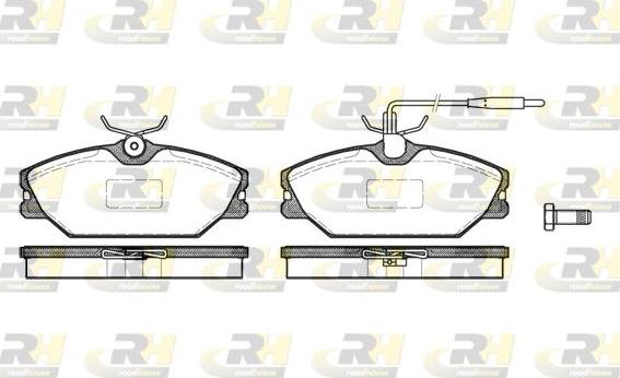 Roadhouse 2208.12 - Brake Pad Set, disc brake www.autospares.lv