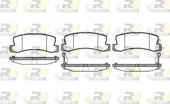 Roadhouse 2214.22 - Brake Pad Set, disc brake www.autospares.lv