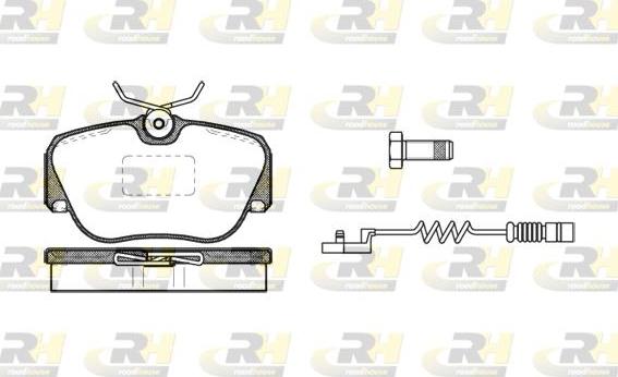 Roadhouse 2284.02 - Bremžu uzliku kompl., Disku bremzes www.autospares.lv