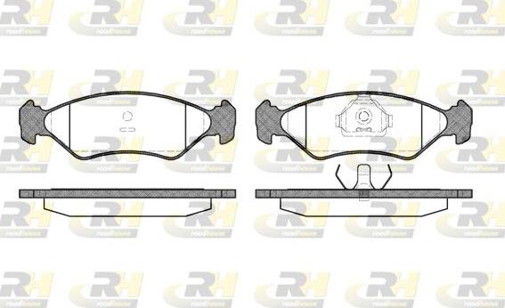 Roadhouse 2285.10 - Тормозные колодки, дисковые, комплект www.autospares.lv