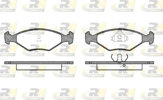 Roadhouse 2281.00 - Brake Pad Set, disc brake www.autospares.lv