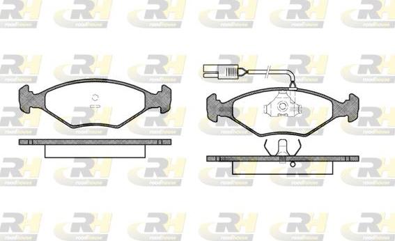 Roadhouse 2281.02 - Brake Pad Set, disc brake www.autospares.lv