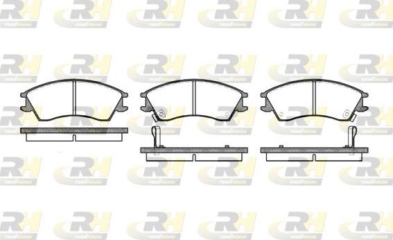 Roadhouse 2224.12 - Brake Pad Set, disc brake www.autospares.lv