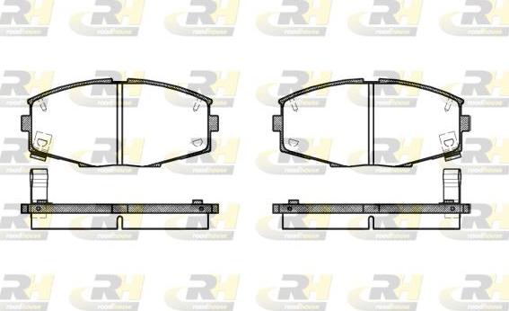 Roadhouse 2225.04 - Brake Pad Set, disc brake www.autospares.lv