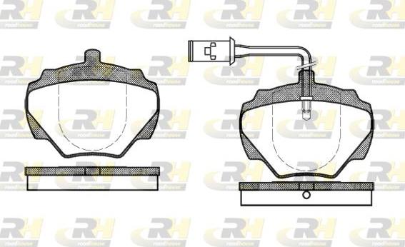 Roadhouse 2222.01 - Bremžu uzliku kompl., Disku bremzes autospares.lv