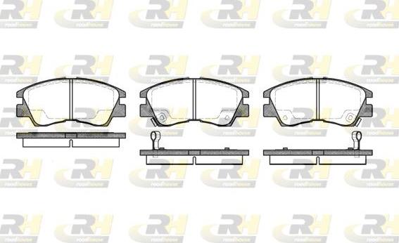 Roadhouse 2275.02 - Brake Pad Set, disc brake www.autospares.lv