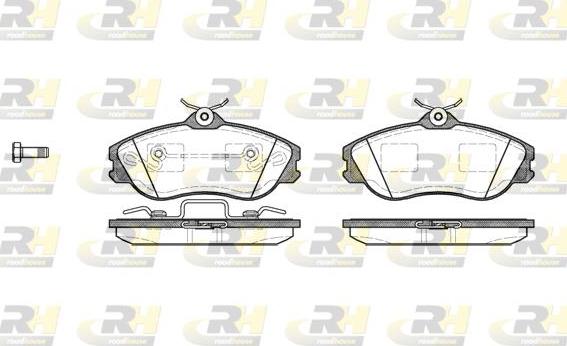 Roadhouse 2276.20 - Тормозные колодки, дисковые, комплект www.autospares.lv