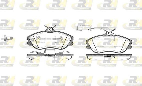 Roadhouse 2276.22 - Тормозные колодки, дисковые, комплект www.autospares.lv