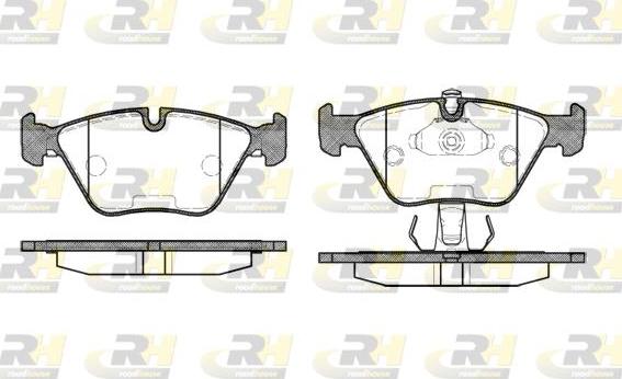 Roadhouse 2270.25 - Тормозные колодки, дисковые, комплект www.autospares.lv