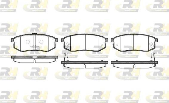 Roadhouse 2749.02 - Brake Pad Set, disc brake www.autospares.lv