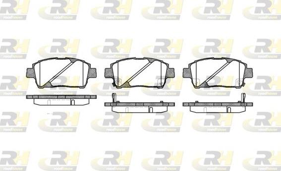 Roadhouse 2740.02 - Тормозные колодки, дисковые, комплект www.autospares.lv