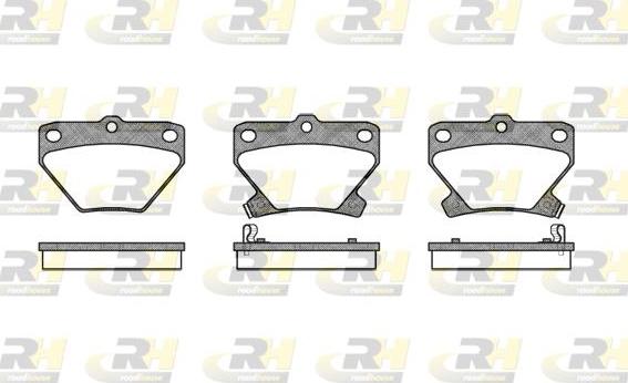 Roadhouse 2741.02 - Тормозные колодки, дисковые, комплект www.autospares.lv