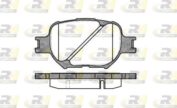 Roadhouse 2742.00 - Тормозные колодки, дисковые, комплект www.autospares.lv