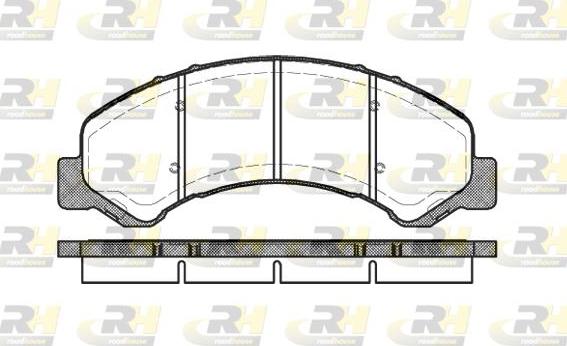 Roadhouse 2763.00 - Bremžu uzliku kompl., Disku bremzes www.autospares.lv