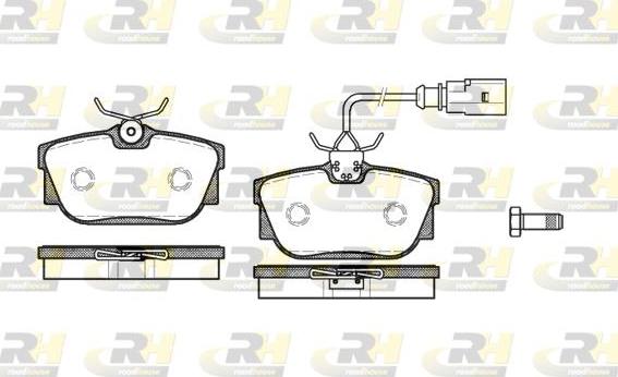 Roadhouse 2767.01 - Brake Pad Set, disc brake www.autospares.lv