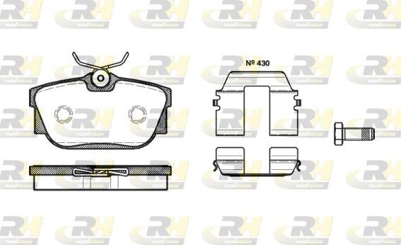 Roadhouse 2767.10 - Bremžu uzliku kompl., Disku bremzes www.autospares.lv