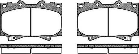 Alpha Brakes HKP-TY-088 - Brake Pad Set, disc brake www.autospares.lv