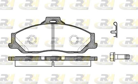 Roadhouse 2730.01 - Bremžu uzliku kompl., Disku bremzes autospares.lv