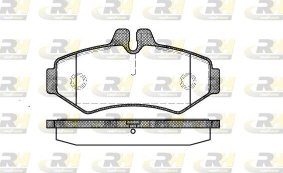 Roadhouse 2733.00 - Тормозные колодки, дисковые, комплект www.autospares.lv