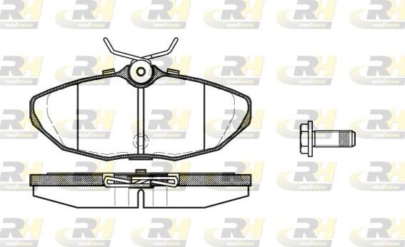 Roadhouse 2732.10 - Тормозные колодки, дисковые, комплект www.autospares.lv